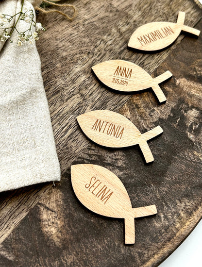 Place Cards Baptism Fish | First Communion | Confirmation