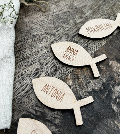 Place Cards Baptism Fish | First Communion | Confirmation