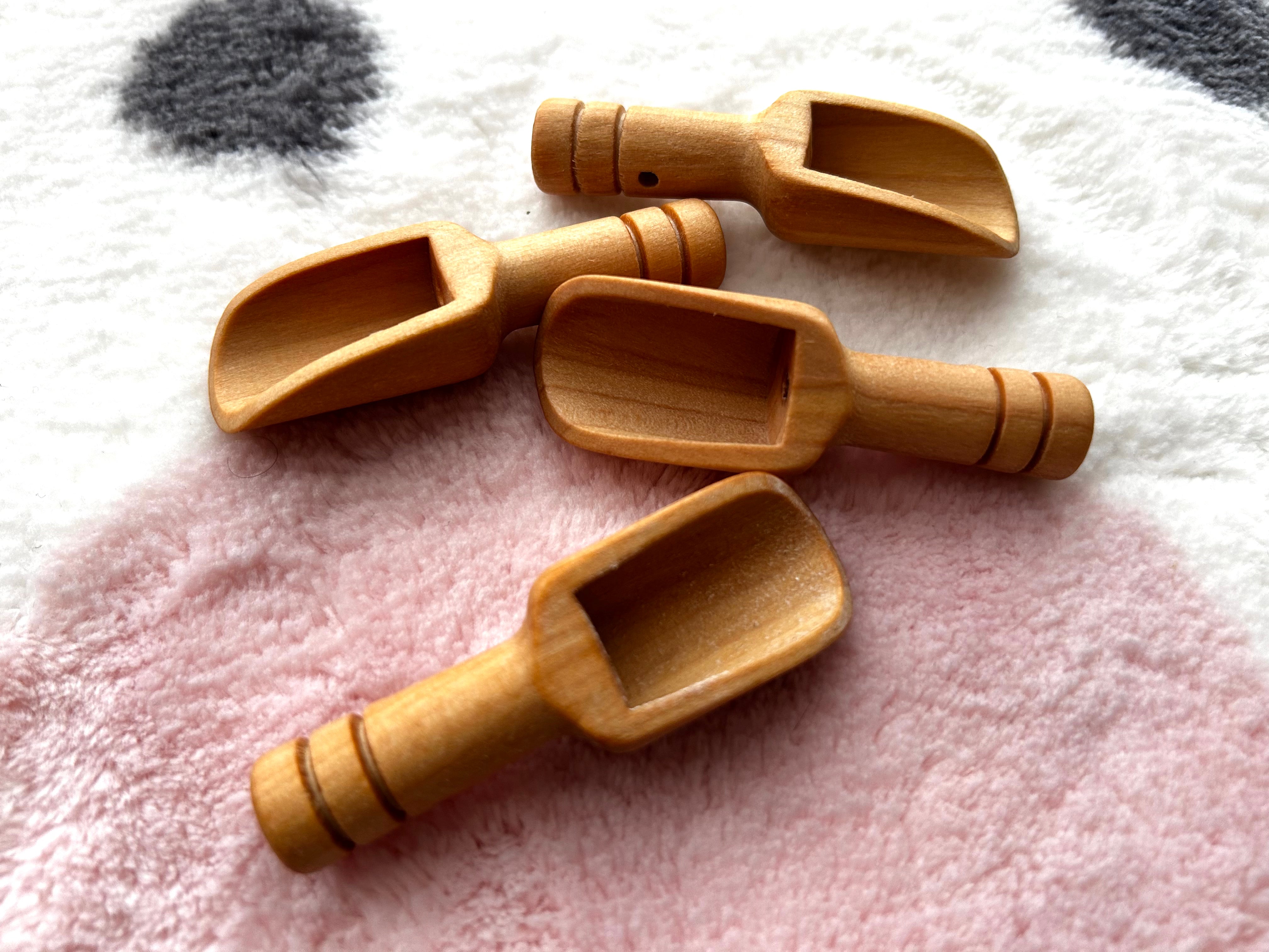 Mini Holzschaufel – Bastelzubehör für Kinder | Zubehör für Aktivitätsplatten Stapelstein & Trofast kompatibel