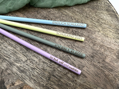 Bleistift Schulkind |  Personalisierter Bleistift zur Einschulung – Geschenk für Schulkinder