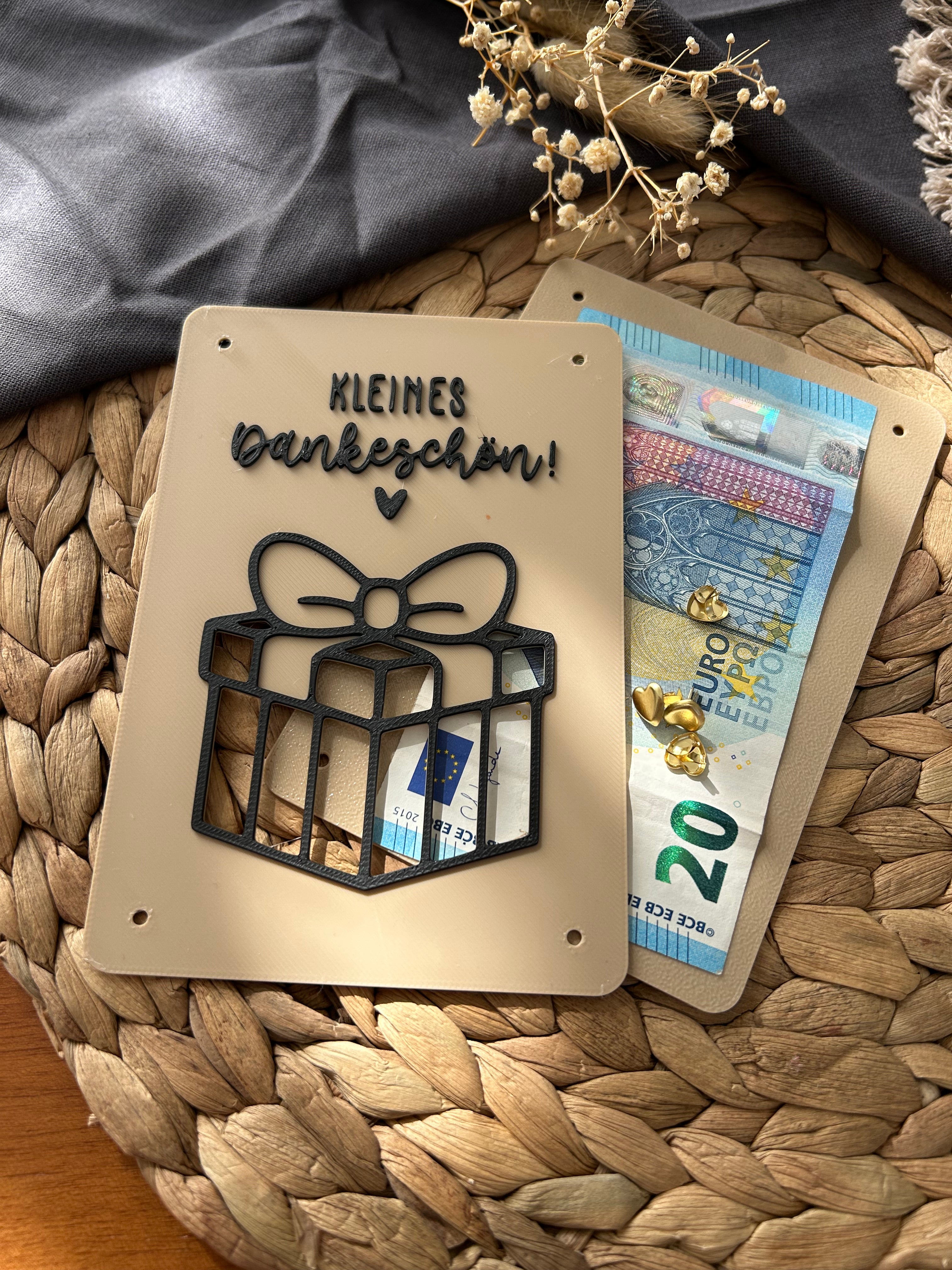 Geldgeschenk Karte - Kreative Verpackung für Geldgeschenke - Finanzspritze, Dankeschön & Geschenkidee Danke Geschenk