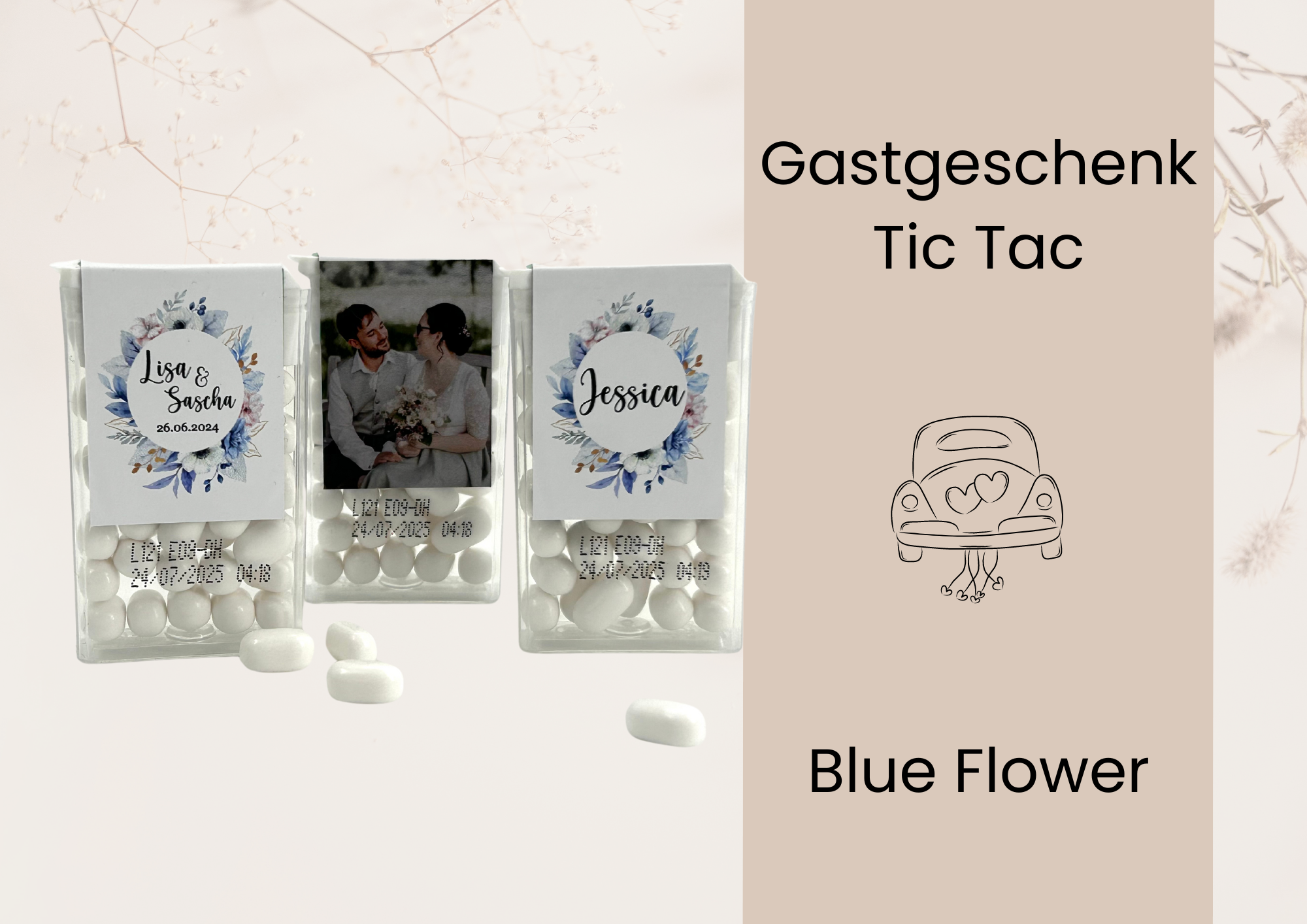 Blue Flower | TicTac 10 Stück