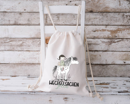 Wechselkleidung Beutel mit Name – Stofftasche Kita & Kindergarten | Lotta