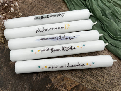 Kerze zur Geburt – Geschenk Baby – Willkommen kleines Wunder