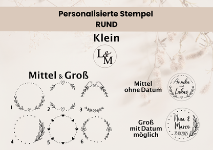 Personalisierte Stempel | Hochzeit