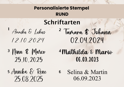 Personalisierte Stempel | Hochzeit