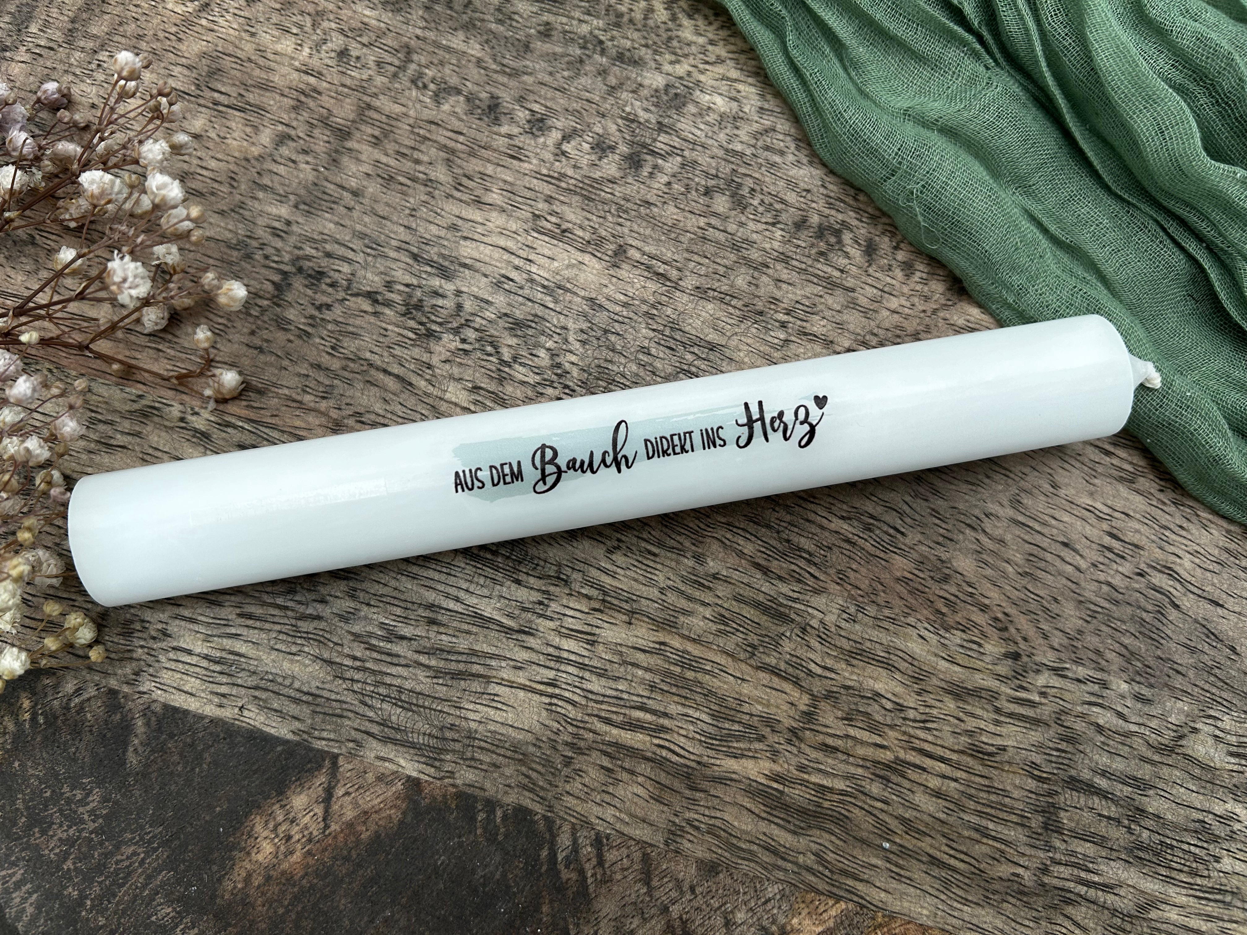 Kerze zur Geburt – Geschenk Baby – Willkommen kleines Wunder