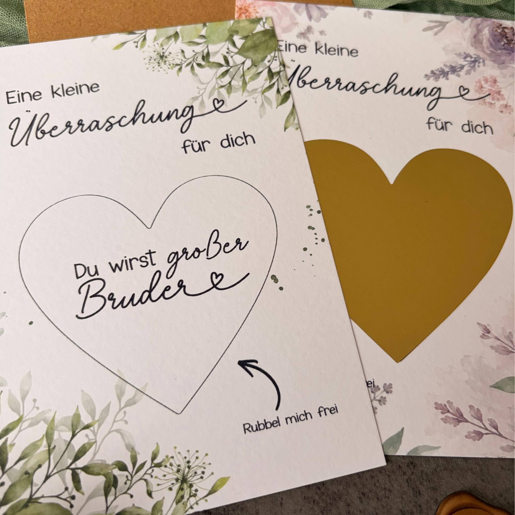 Rubbelkarte Überraschung „Du wirst Bruder“ - Schwangerschaft verkünden
