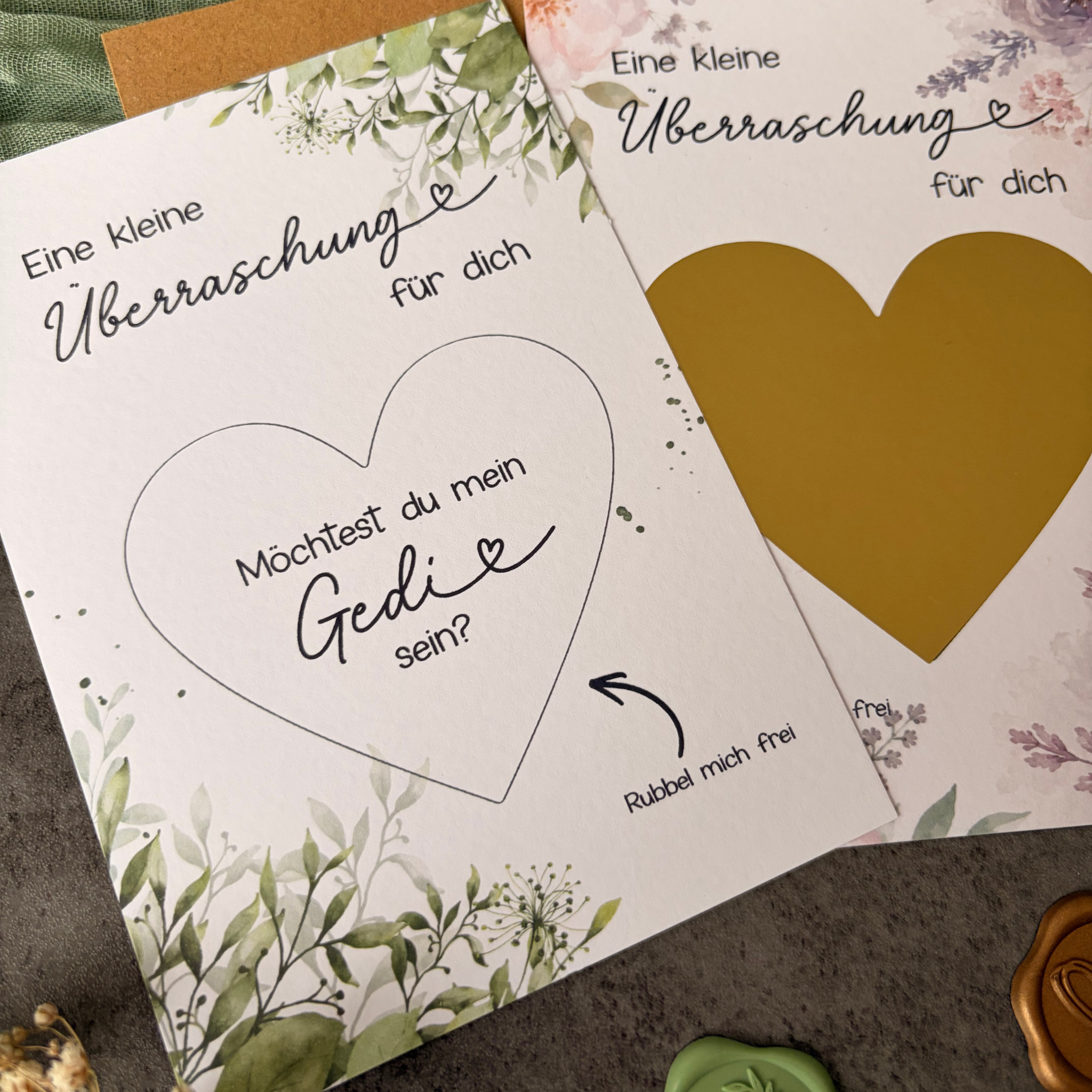 Rubbelkarte Überraschung „Willst du mein Gedi sein“ - Patenonkel fragen