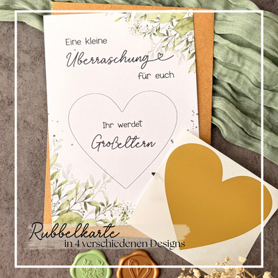 Rubbelkarte Überraschung „Ihr werdet Großeltern“ - Schwangerschaft verkünden
