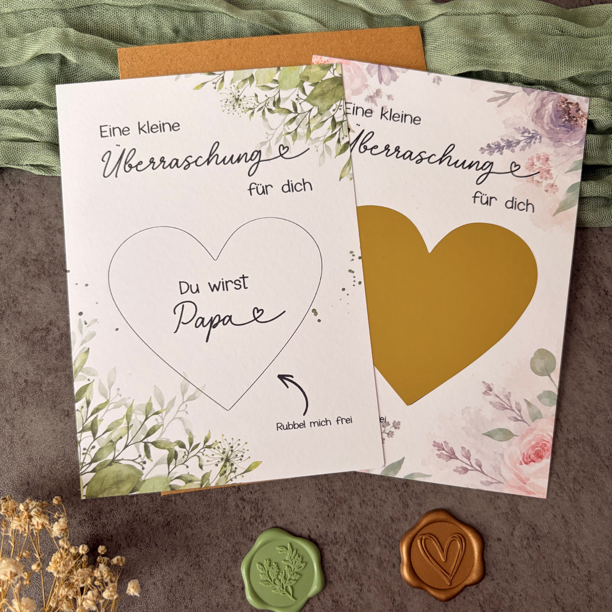 Rubbelkarte Überraschung „Du wirst Papa“ - Schwangerschaft verkünden