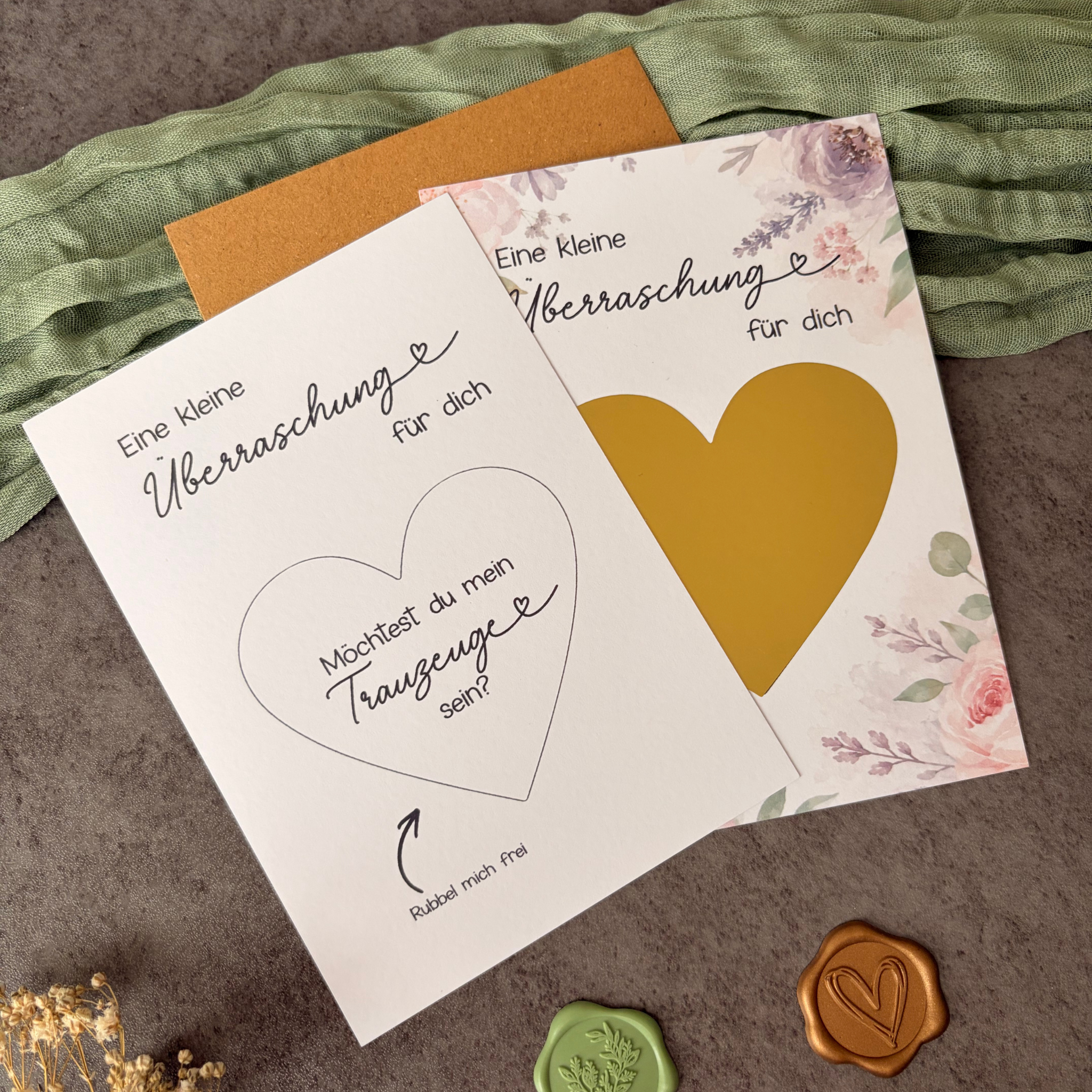 Rubbelkarte Überraschung „Willst du mein Trauzeuge sein“ - Trauzeuge fragen – Produktbild 2
