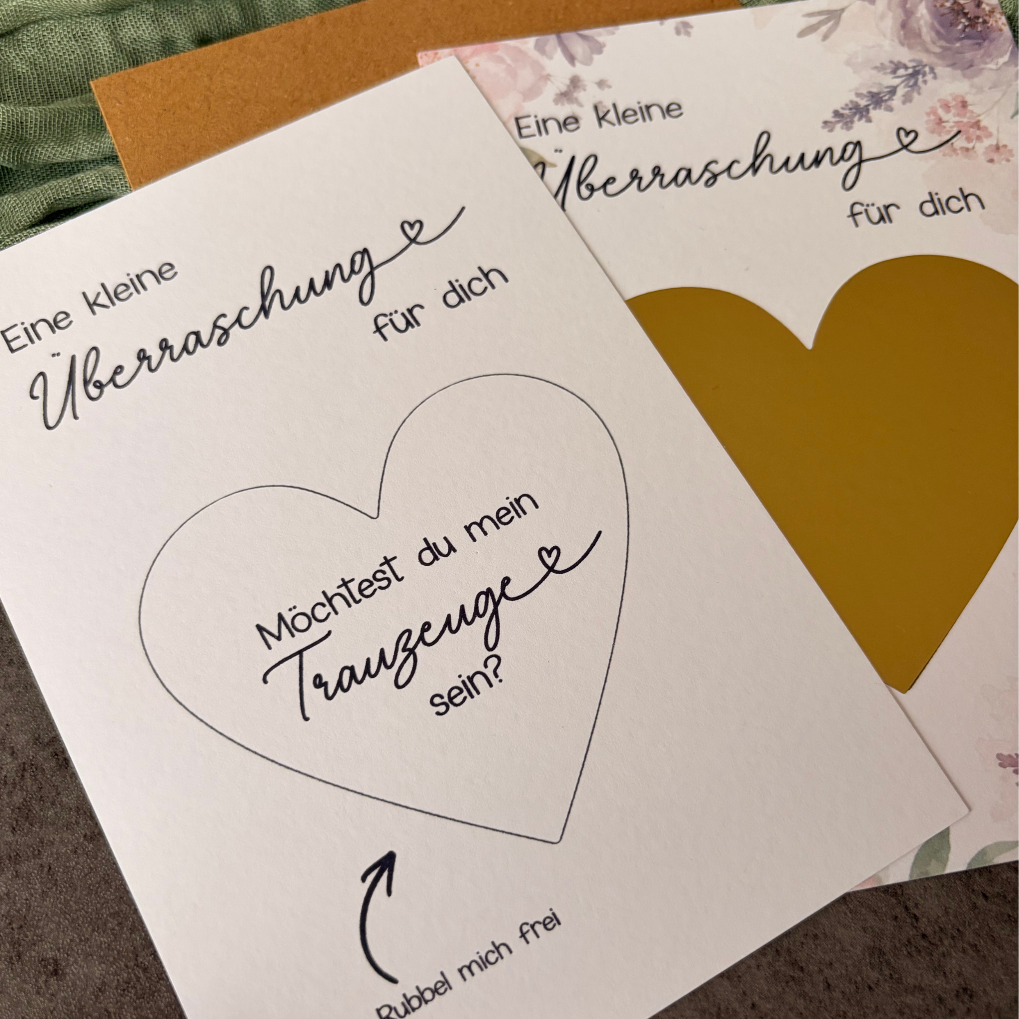 Rubbelkarte Überraschung „Willst du mein Trauzeuge sein“ - Trauzeuge fragen – Produktbild 3