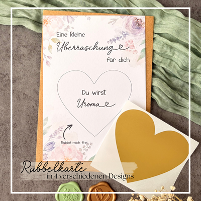 Rubbelkarte Überraschung „Du wirst Uroma“ - Schwangerschaft verkünden