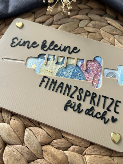 Geldgeschenk Karte - Kreative Verpackung für Geldgeschenke - Finanzspritze, Dankeschön & Geschenkidee Danke Finanzspritze