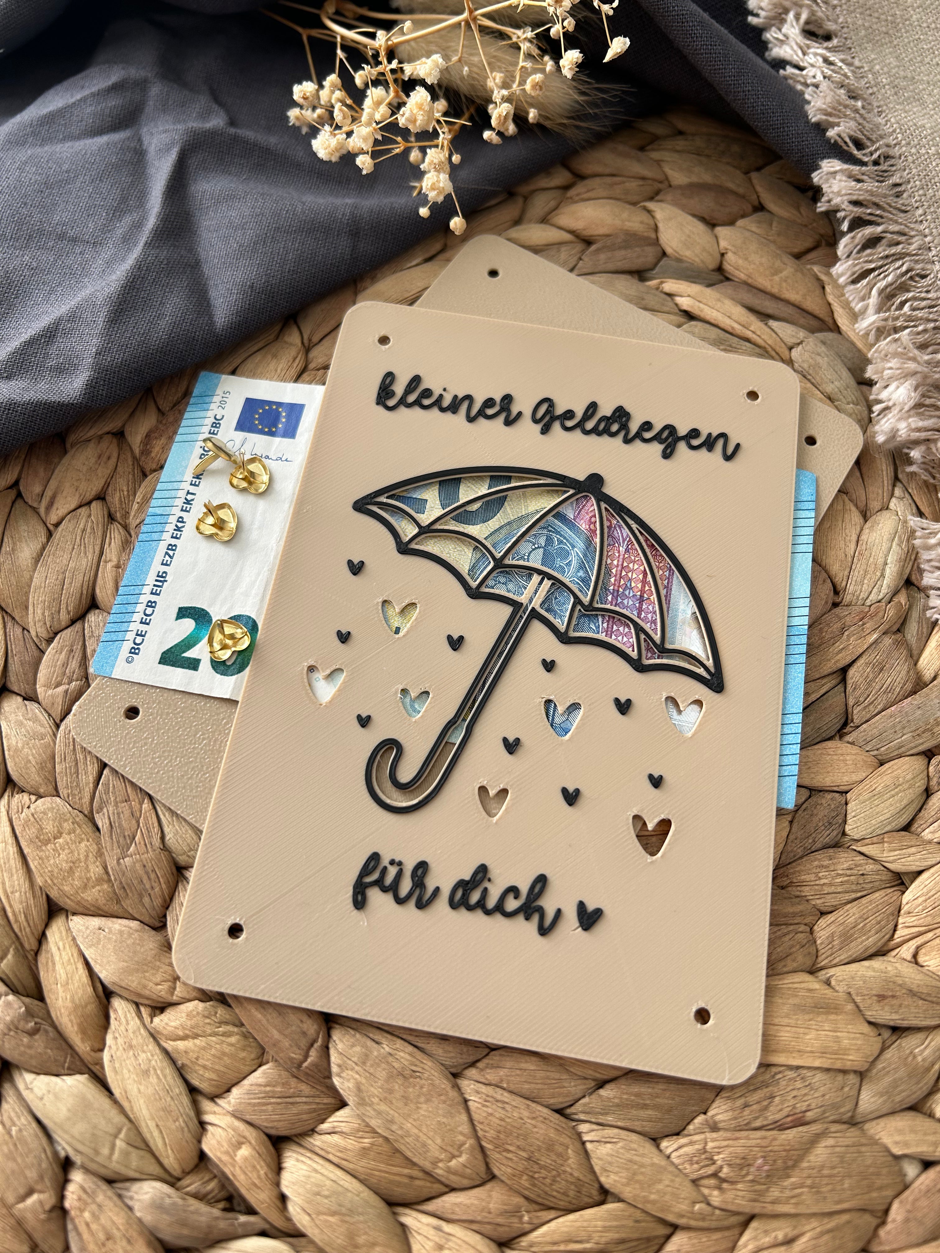 Geldgeschenk Karte - Kreative Verpackung für Geldgeschenke - Finanzspritze, Dankeschön & Geschenkidee Danke Geldregen