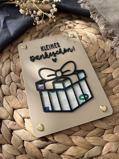 Geldgeschenk Karte - Kreative Verpackung für Geldgeschenke - Finanzspritze, Dankeschön & Geschenkidee Danke Geschenk
