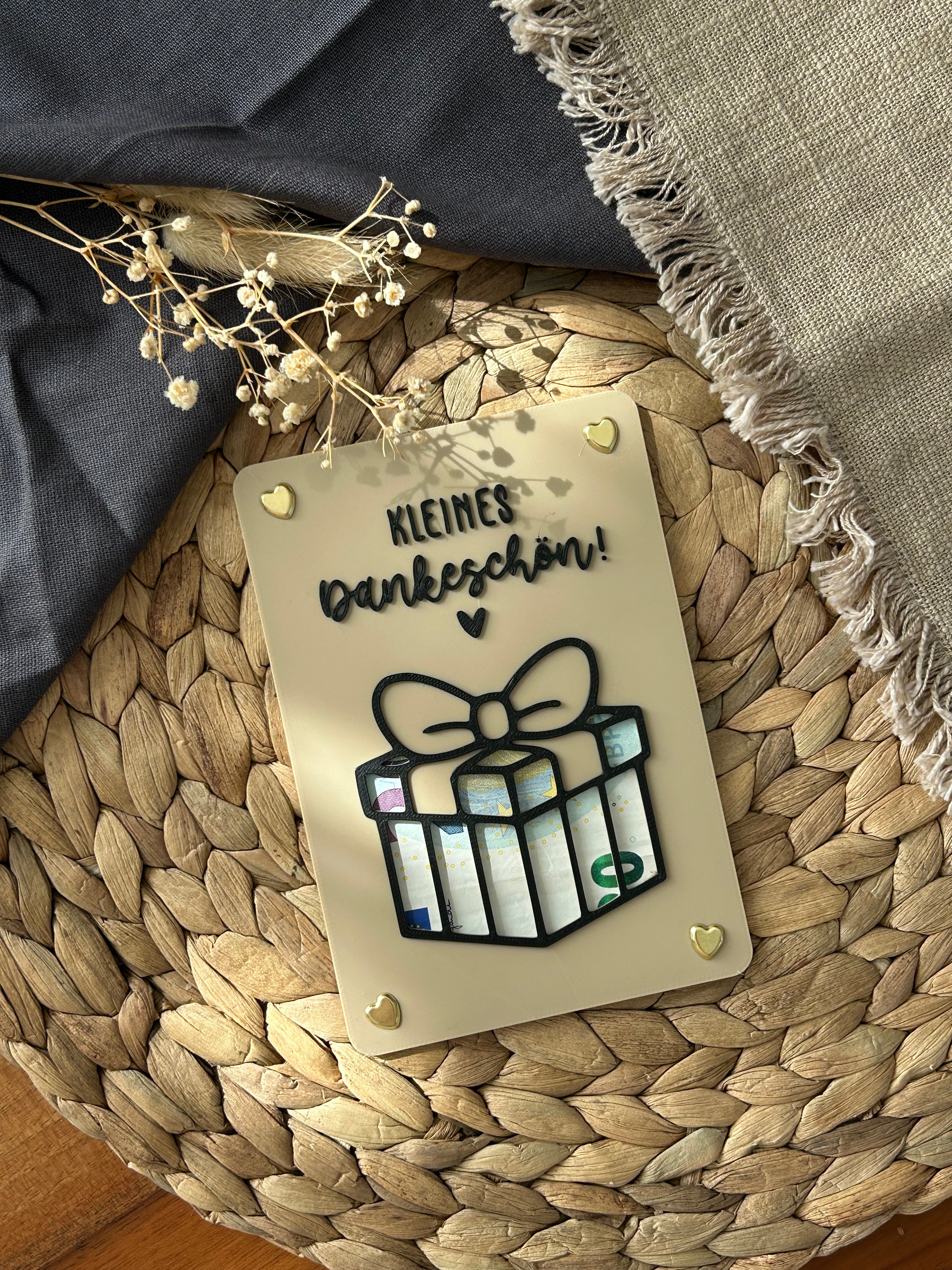 Geldgeschenk Karte - Kreative Verpackung für Geldgeschenke - Finanzspritze, Dankeschön & Geschenkidee Danke Geschenk