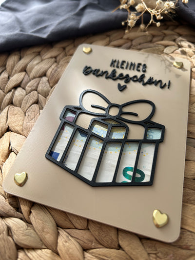 Geldgeschenk Karte - Kreative Verpackung für Geldgeschenke - Finanzspritze, Dankeschön & Geschenkidee Danke Geschenk