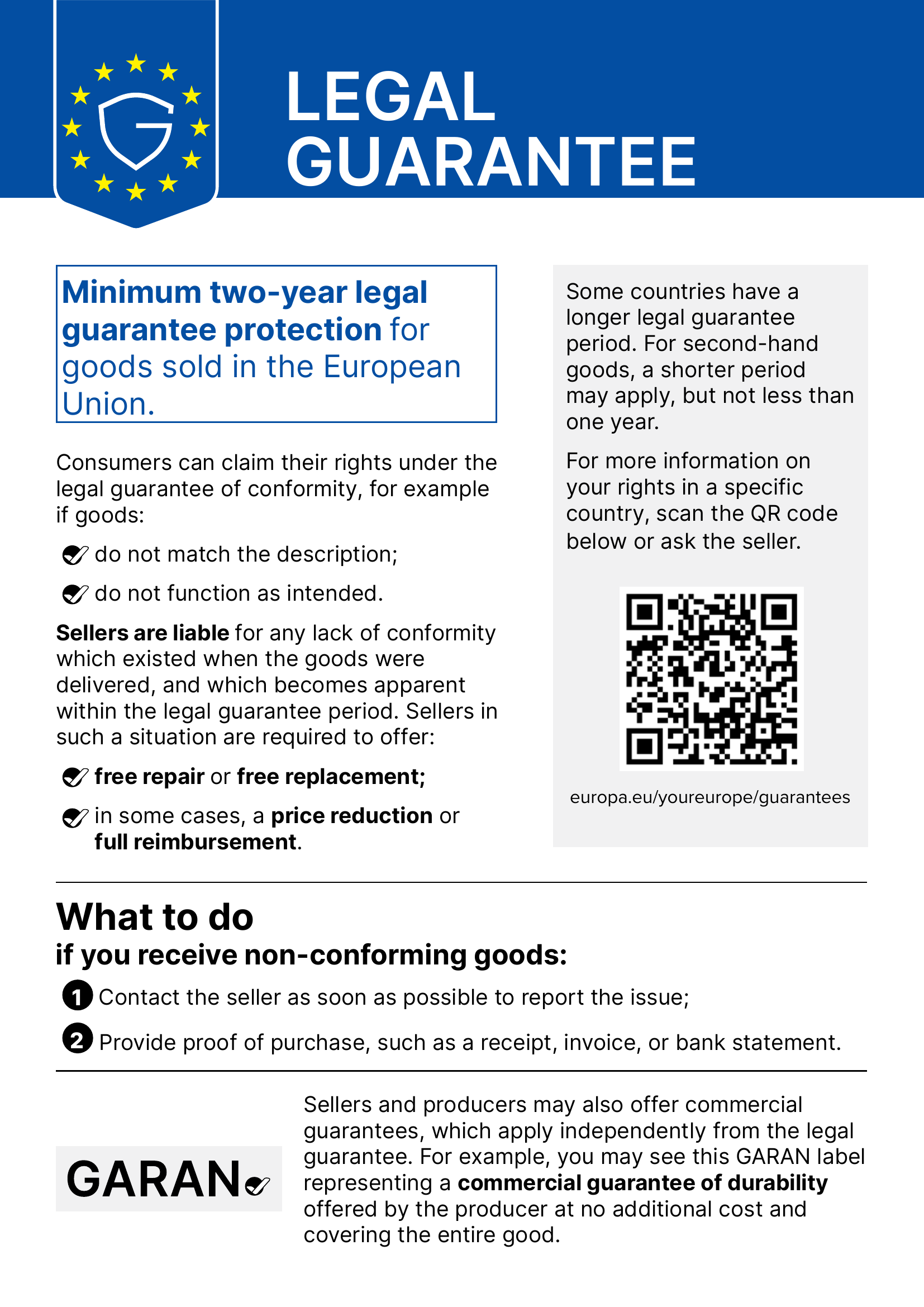 Statutory EU Warranty