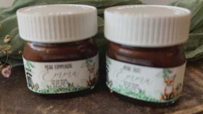 Mini Nutella Aufkleber | Waldtiere