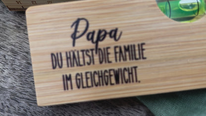 Papa | Flaschenöffner / Wasserwaage