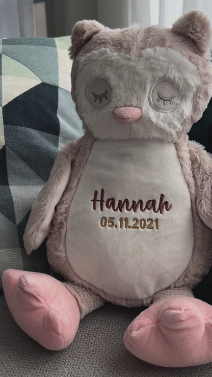 cuddly toys with name and date of birth 