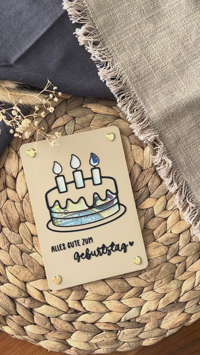 Geldgeschenk Geburtstag - Geldgeschenkkarte zum Geburtstag - Kreative Geschenkidee für Frauen, Männer & Kinder Kuchen