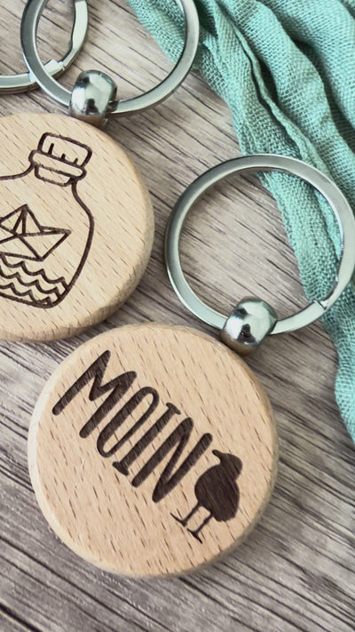 Küste Schlüsselanhänger aus Holz
