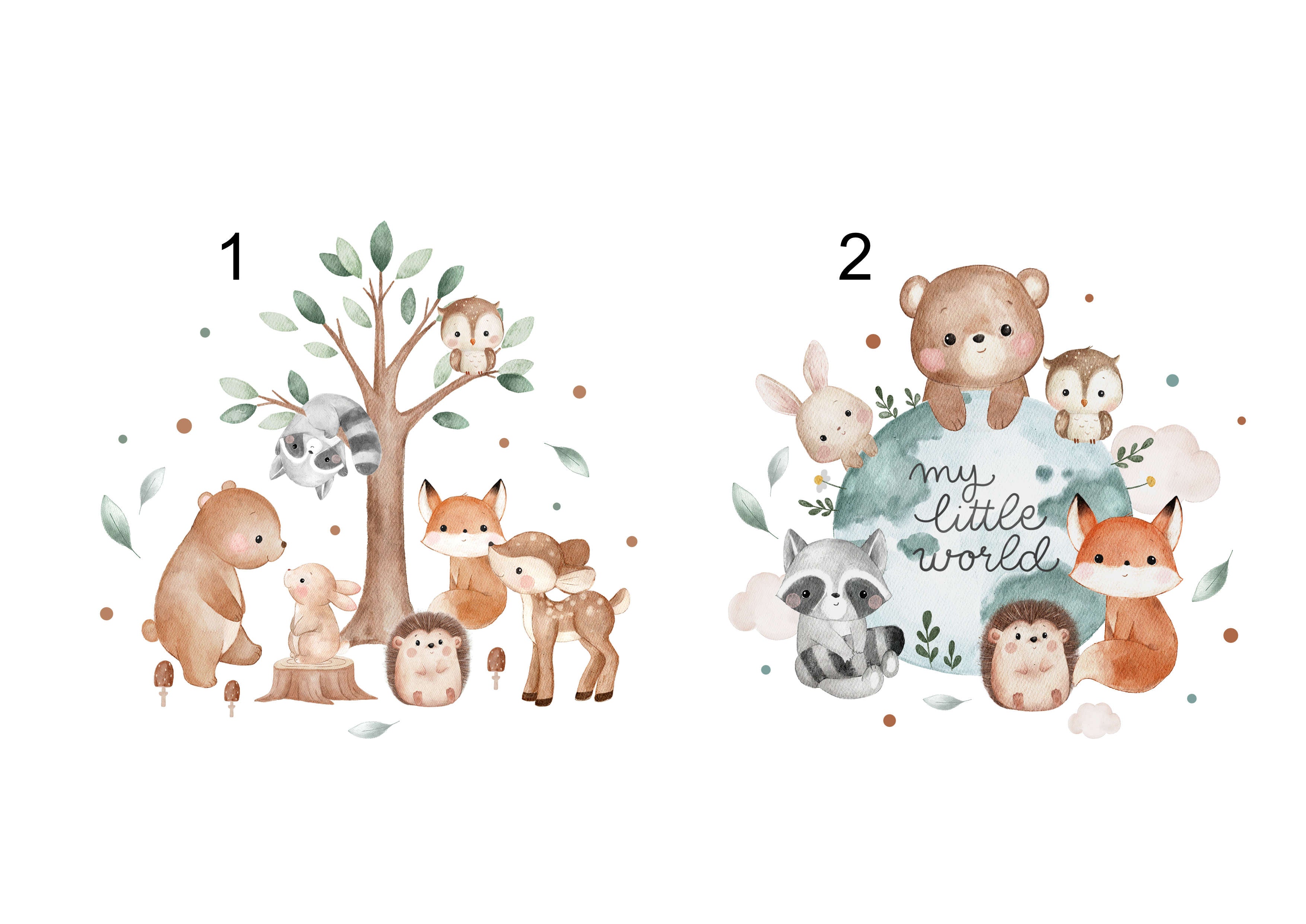 Forest Animals 2 | Baby Bath Towel